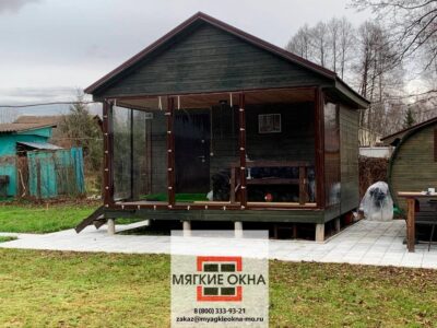 Установка качественных мягких окон для веранд в Воскресенске | Заказать монтаж